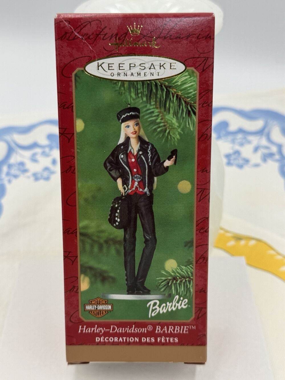 hallmark keepsake ornament barbie - harley davidson - 2000